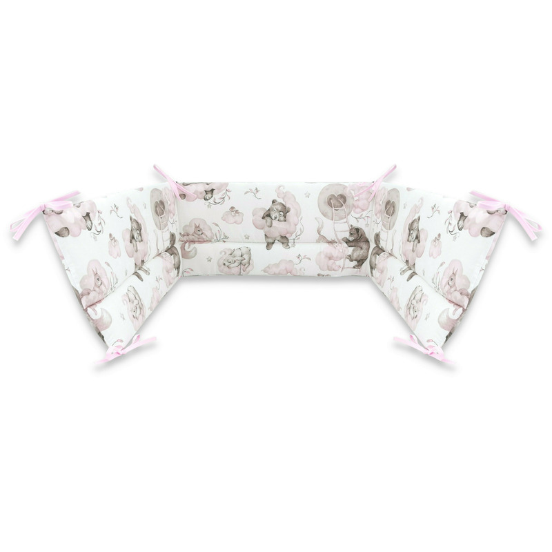 Aparatoare Patut Qmini Oeko-Tex Teddy Bear Pink