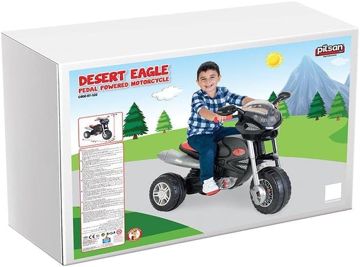 Motocicleta Pilsan Desert Eagle Black, cu pedale - imagine 4