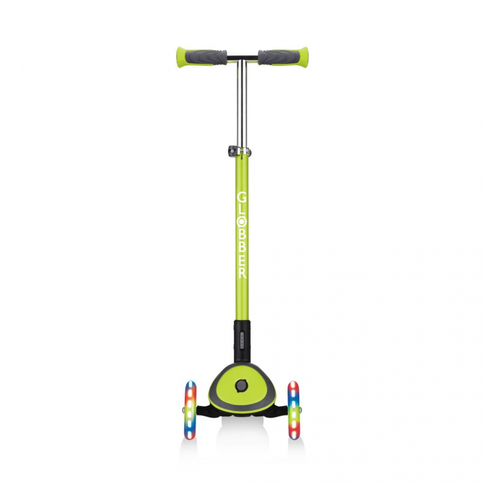 Globber Elite Deluxe Lights Verde | Trotineta Pliabila cu LED