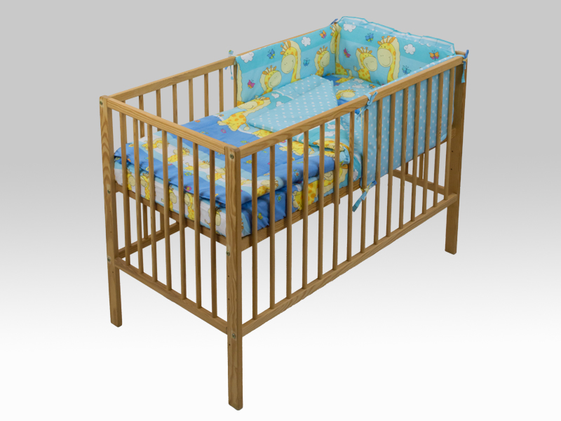 Lenjerie MyKids Happy Giraffe 5 piese, Albastru - imagine 5