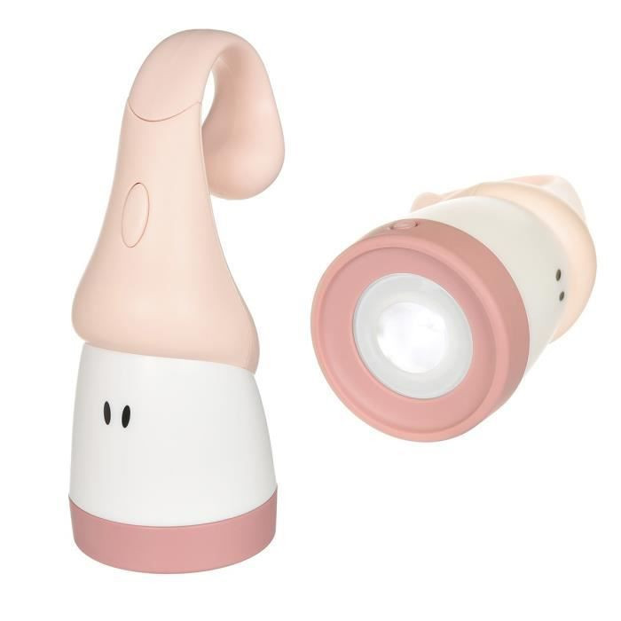 Lampa Portabila Beaba Pixie Torch Pink 2 in 1 - imagine 2
