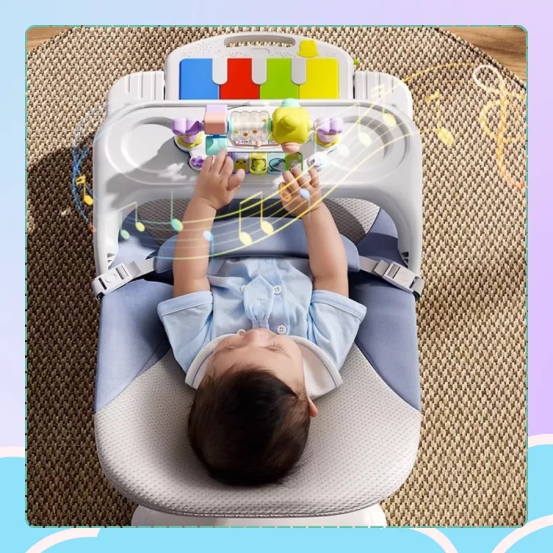 Balansoar NiceKids Pliabil cu Pian si Jucarii - imagine 6