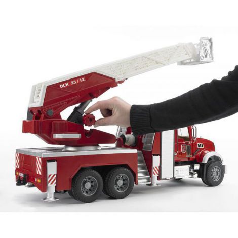 Bruder Camion Pompieri Mack Granite cu Scară - imagine 4