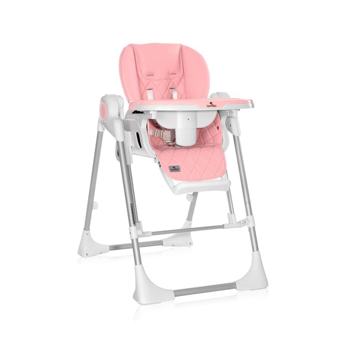 Scaun de masa Lorelli Camminando Pink cu leagan electric