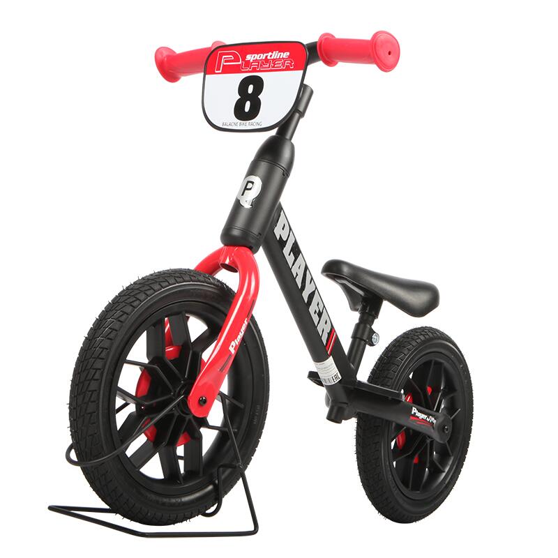 Bicicleta Fără Pedale Qplay Roșu, 3-6 Ani - imagine 11