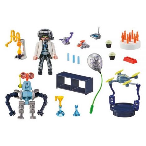 Playmobil Cercetator cu Roboti | Aventura Științifică - imagine 4