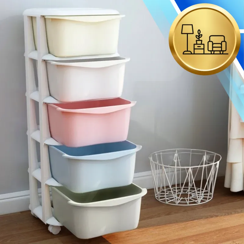 Dulap NiceKids 5 compartimente colorate - imagine 8