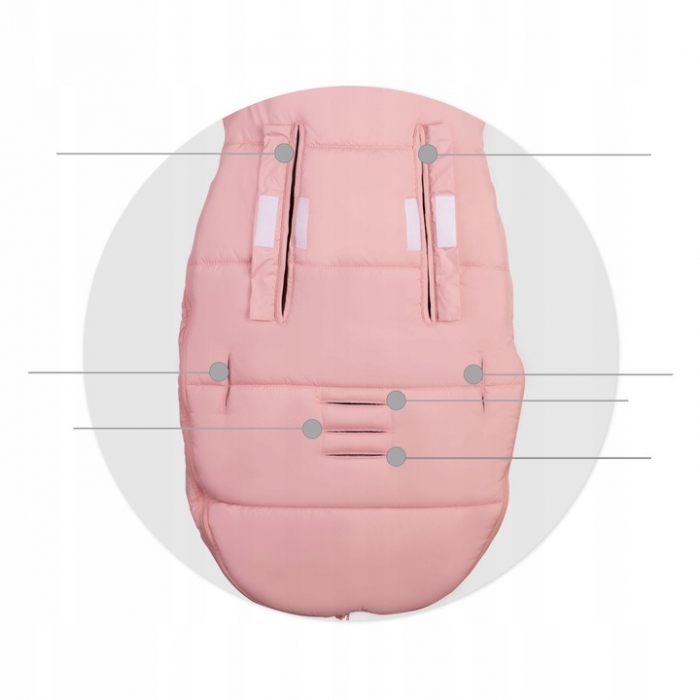 Sac dormit Ricokids Elmi roz 95x48 cm confortabil - imagine 5