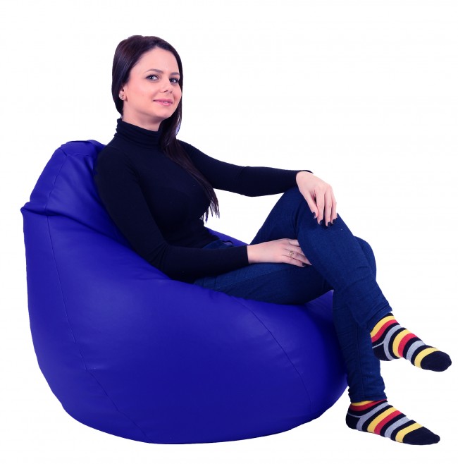Fotoliu Pufrelax Nirvana Hobbit Blue | Confort Premium