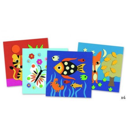 Tablouri cu fetru Natura Djeco 3-6 ani - imagine 2