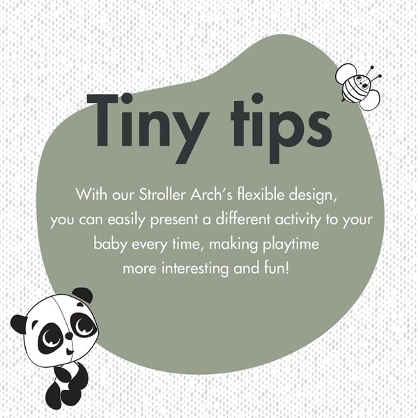 Arcada Tiny Love Sunny Stroll Black & White Decor - imagine 4