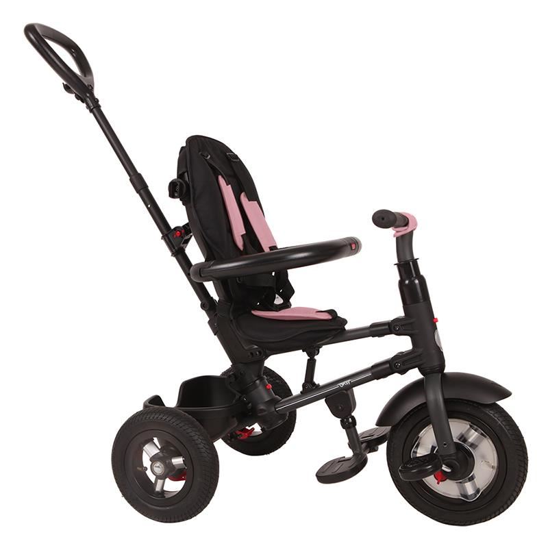 Tricicleta Qplay Rito Rubber Roz, Pliabila - imagine 9