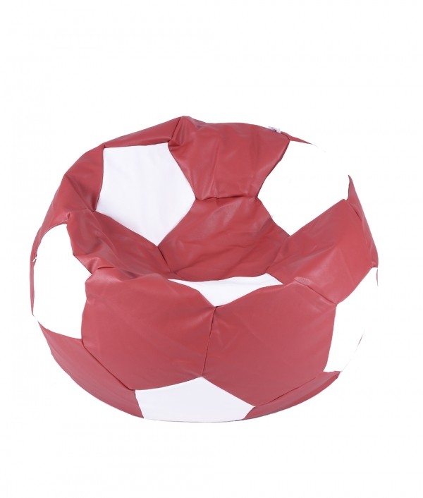 Fotoliu Pufrelax Minge Telstar, Red/White - imagine 5