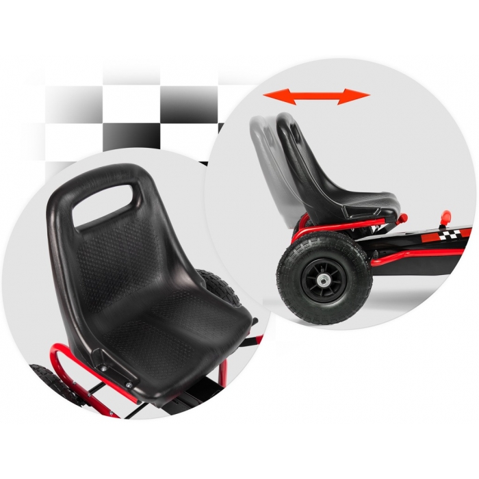 Kart Ricokids RK594 Roșu cu Pedale - imagine 2