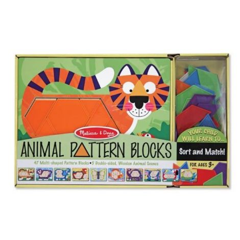 Set Sabloane Animale Melissa & Doug - Jucarie Educativa - imagine 3