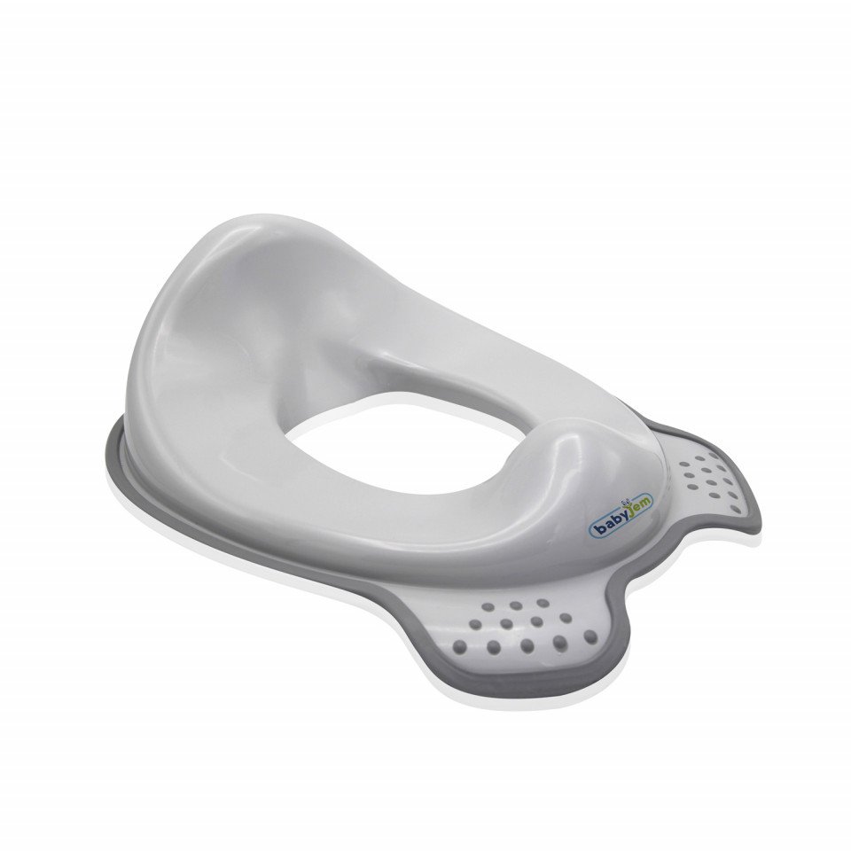 Adaptor WC Copii BabyJem Gri, Antialunecare - imagine 4
