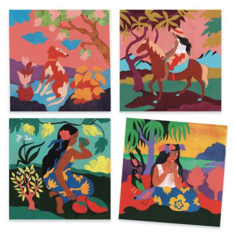 Djeco Inspired Polynesia Kit Pictură Artist - imagine 2