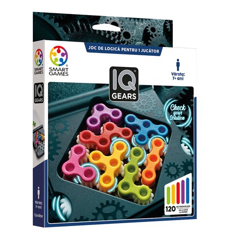Smart Games IQ Gears - Joc Logică 120 Provocări
