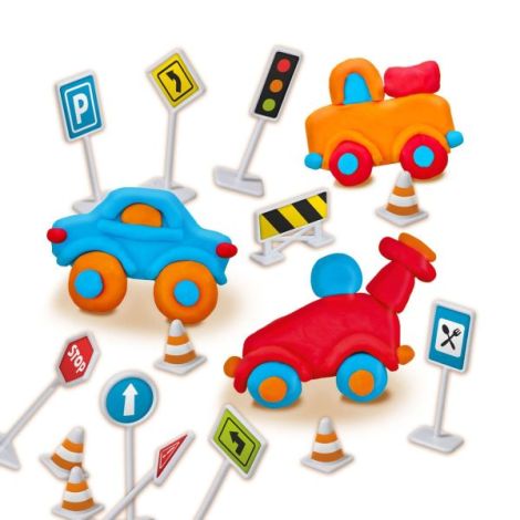 Set Creativ Ses Creative | Plastilină Semne Circulație - imagine 3