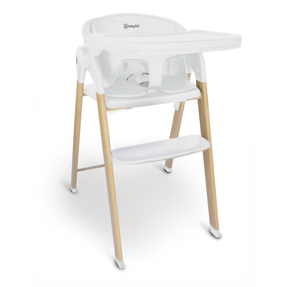 Scaun 3 in 1 BabyGo Levels - Transformabil Alb - imagine 8