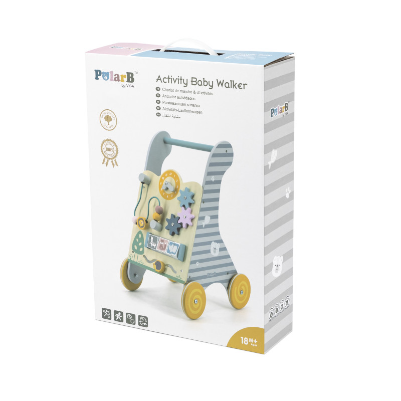 Antemergator Montessori Viga PolarB - Gri - imagine 6