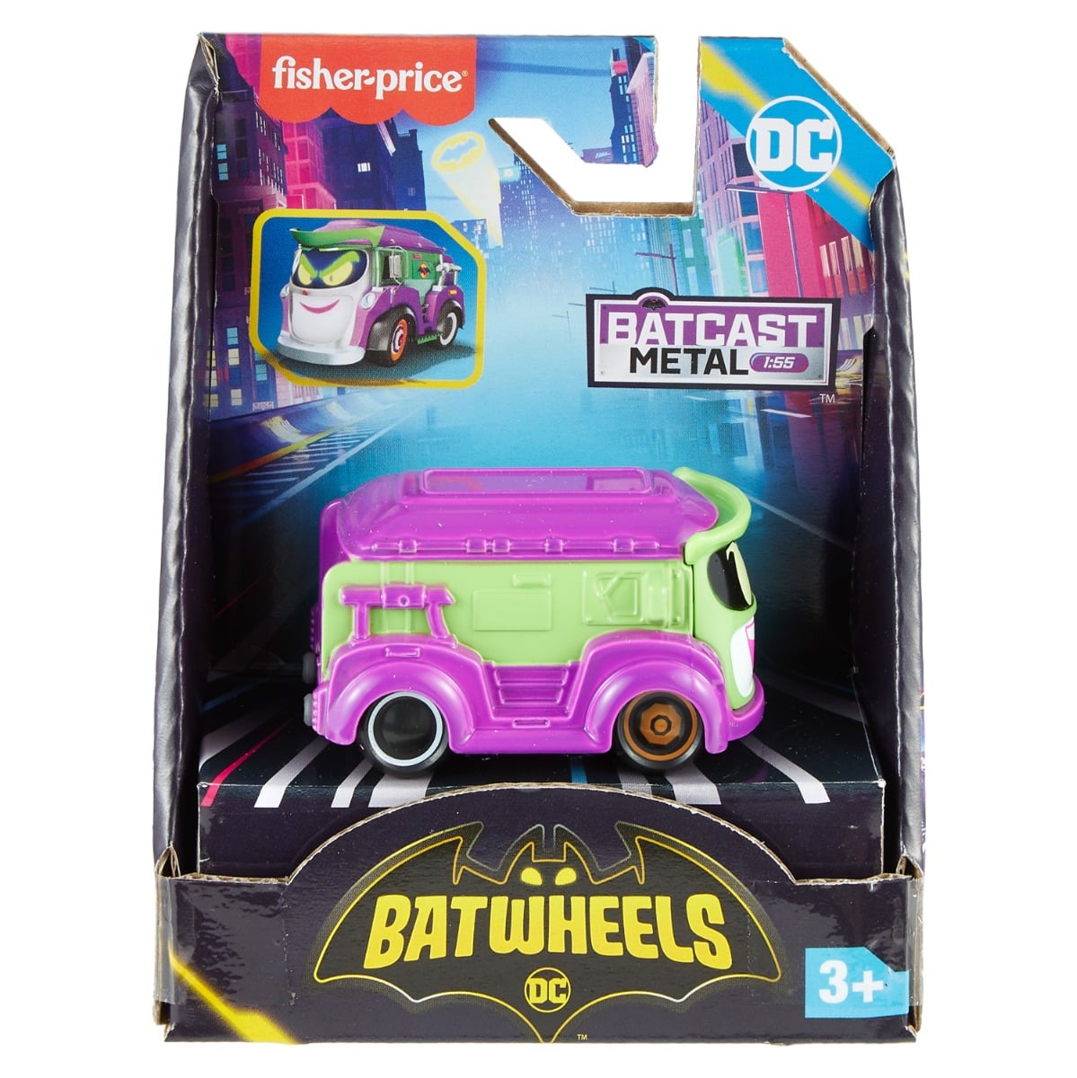 Masinuta Batwheels Prank Joker Van Fisher-Price