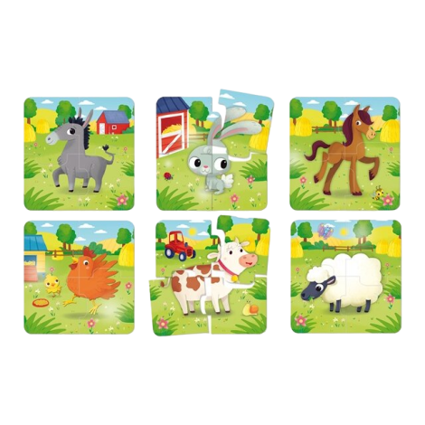 Lisciani Puzzle Fermă - Joc Educativ 3-4 Ani