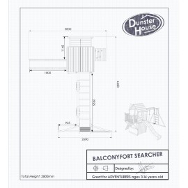 Balcony Fort Searcher™ Dunster House - Spațiu de Joacă - imagine 8