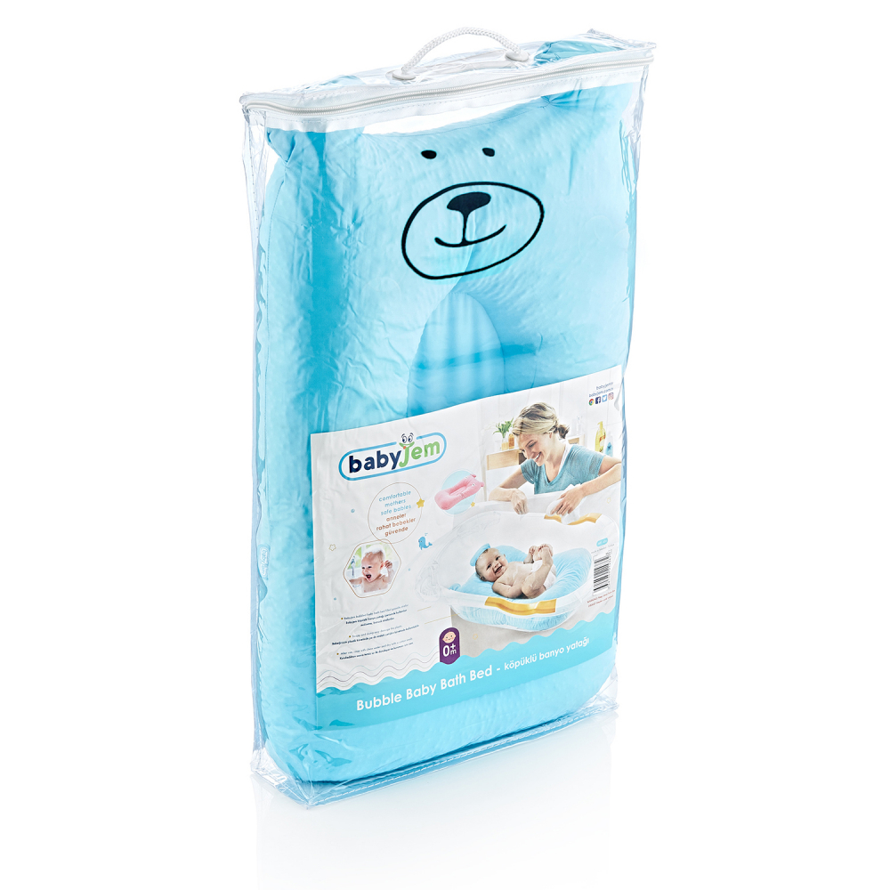 Salteluta BabyJem Bear Blue - Baie confortabilă - imagine 3