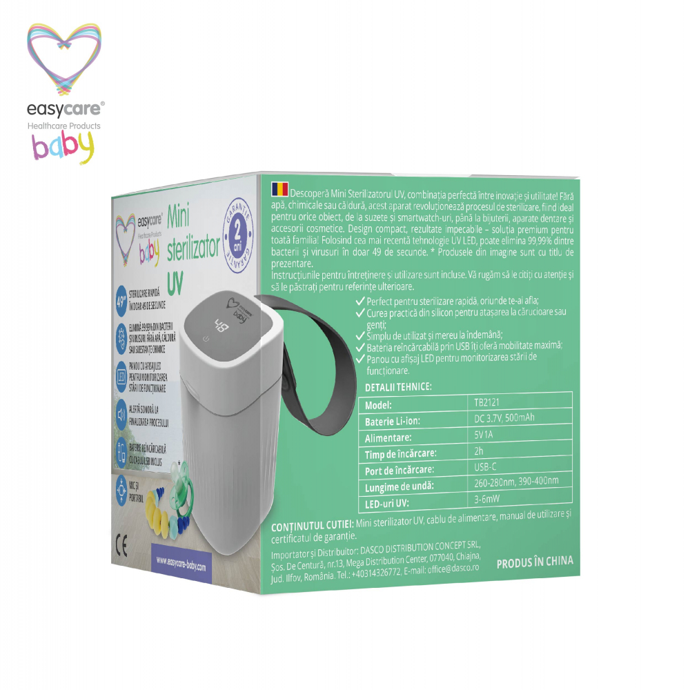 Mini Sterilizator UV Easycare Baby - 99.9% Igienă - imagine 6