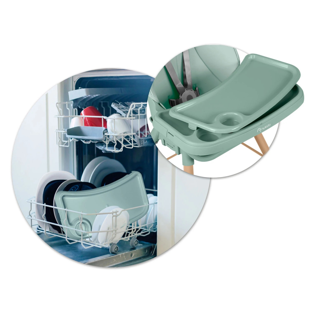 Scaun masa 3in1 Nukido Verde multifuncțional - imagine 5