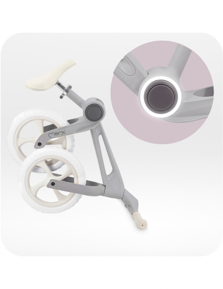 MoMi Noru Grey - Bicicletă Echilibru Pliabilă - imagine 5