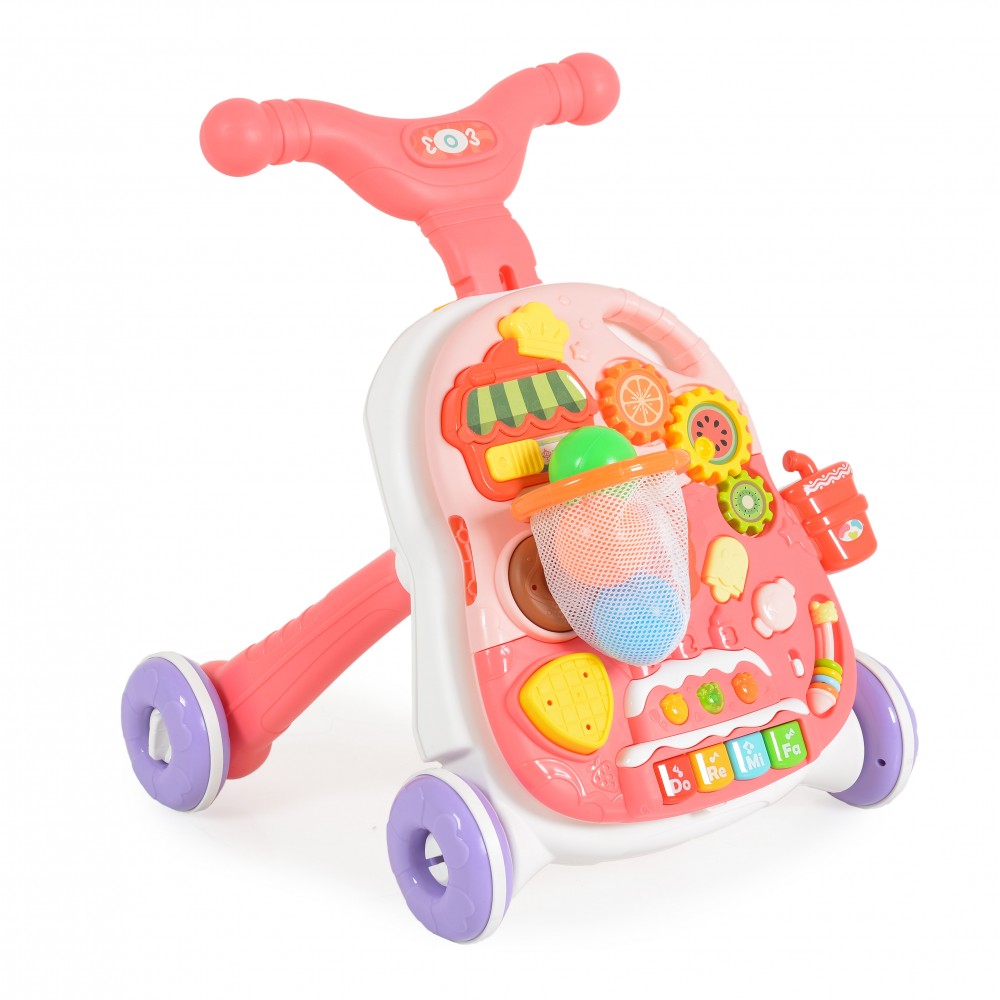 Antepremergator Moni 2in1 Pink, Bile si Muzica - imagine 3
