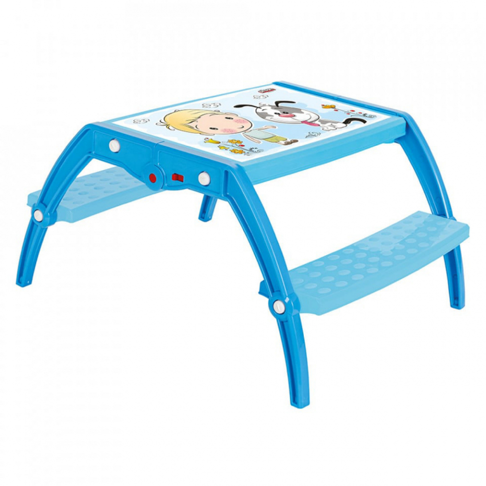 Masuta Novokids Study Table cu 2 băncuțe