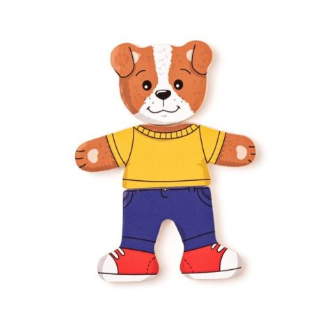 Puzzle lemn Imbraca Catelul Woodyland - Educativ - imagine 5