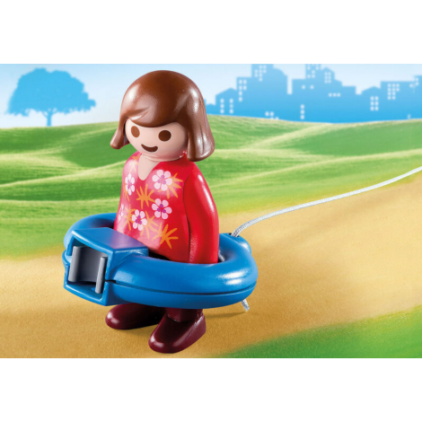 Playmobil 1.2.3 Mama și Fetita cu Masinuta Câinel - imagine 2