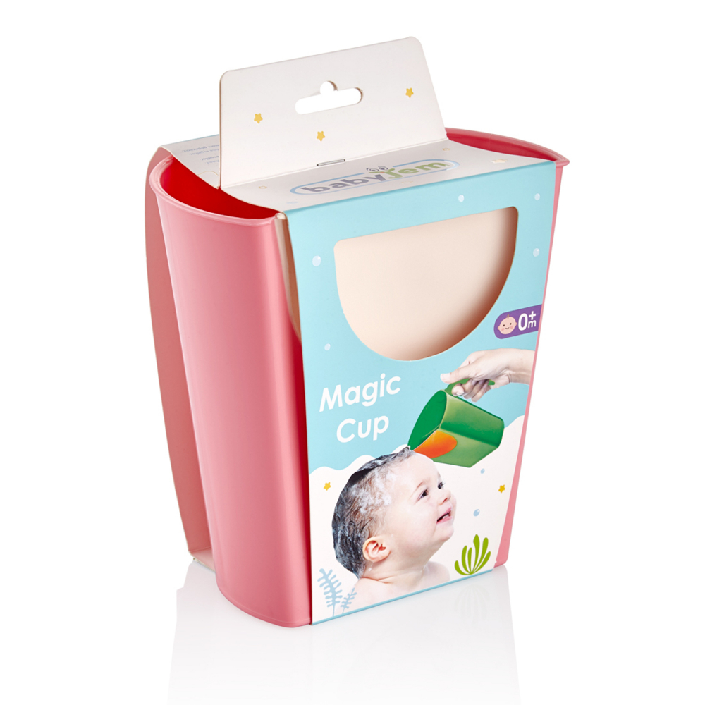 BabyJem Magic Cup Pink - Cana Spalare Bebelusi Fara Lacrimi