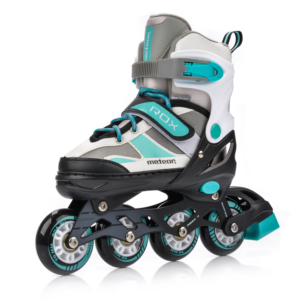 Meteor Role copii Rox Mint aluminiu ABEC-7