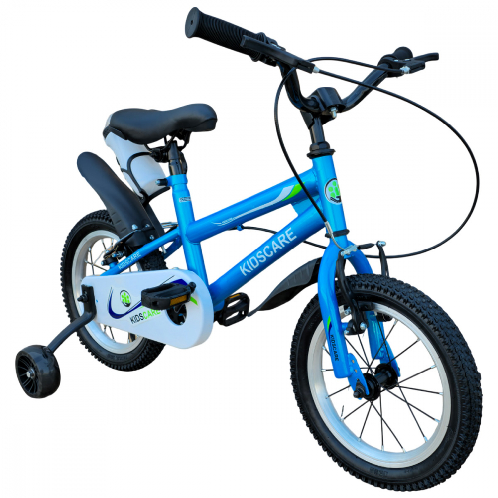 KidsCare HappyBoy - Bicicleta Albastra 12" cu Roti - imagine 5