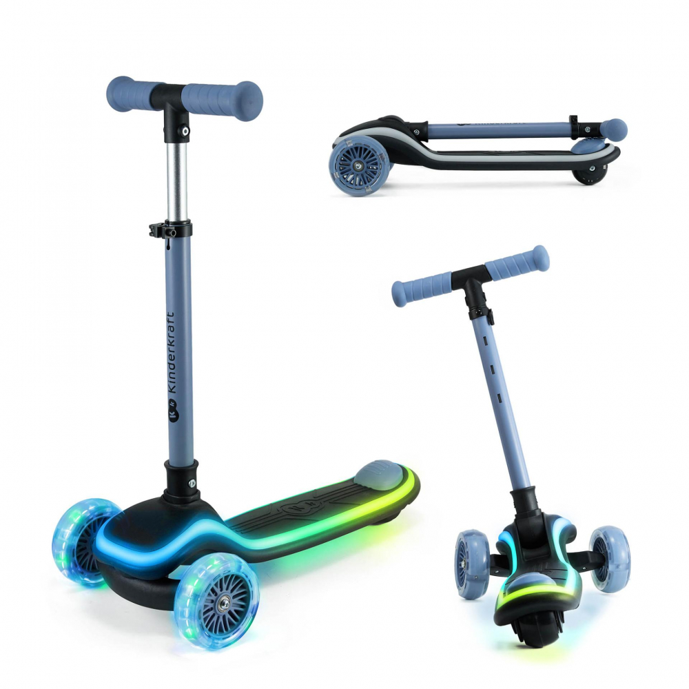 Trotineta Kinderkraft Raket LED Pliabilă