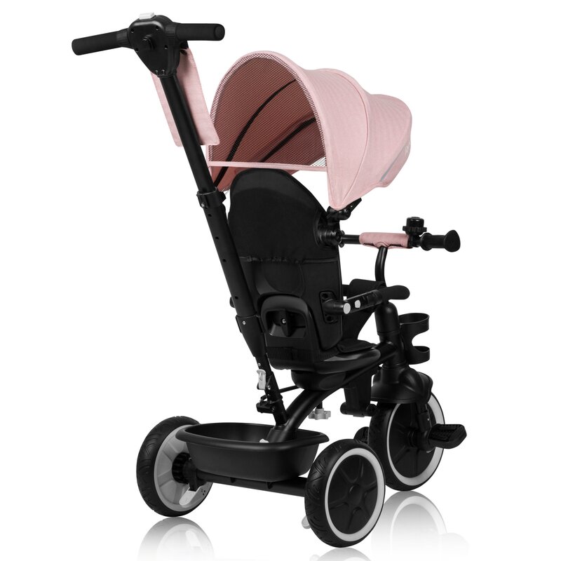Tricicleta Lionelo Berry Roz 2 în 1, Până la 5 Ani - imagine 5