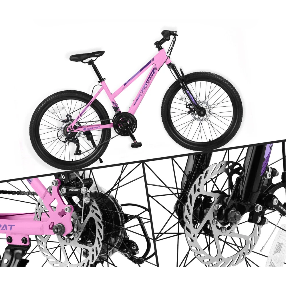 Carpat One S24103 - Bicicleta MTB Roz pentru Aventură