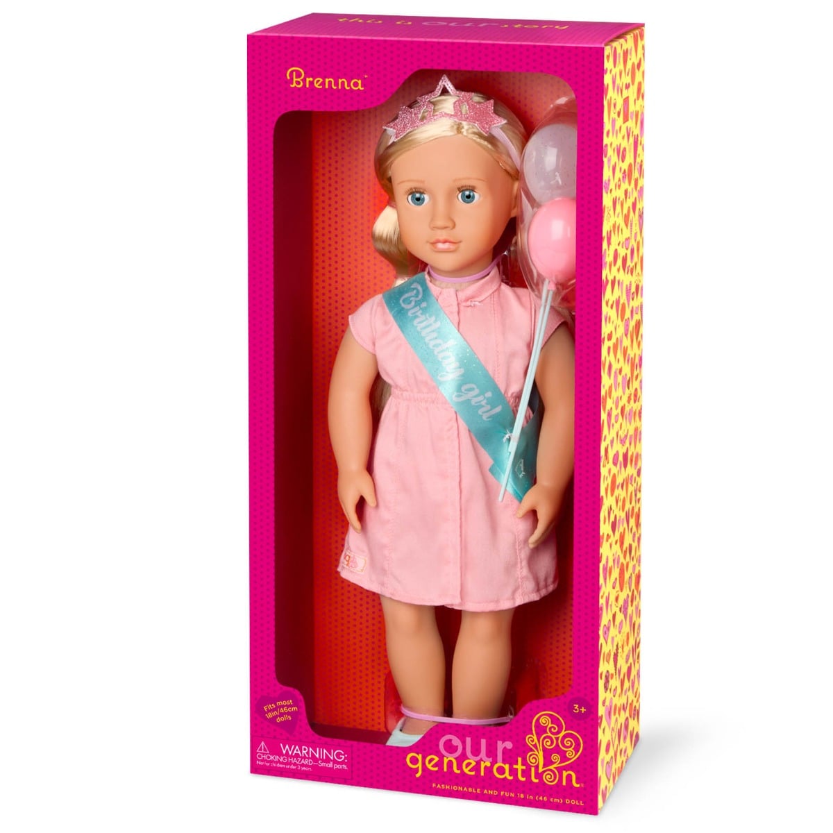 Papusa Brenna Birthday Girl Our Generation 46cm
