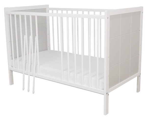 Pătuț Cezar Alb 120x60 cu Sertar