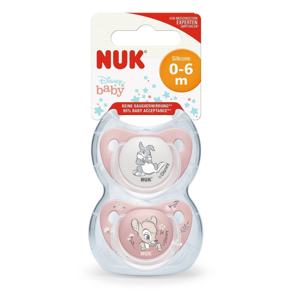 Set 2 Suzete Nuk Disney Bambi 0-6 luni - Comfort Sigur
