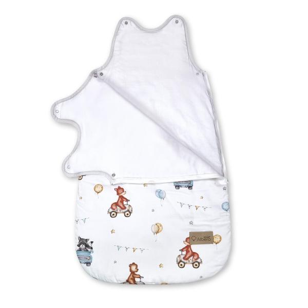 Sac de dormit Klups Mini Cars, Bumbac 100%