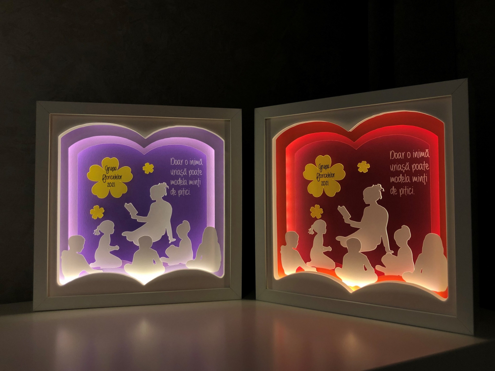 Tablou Luminos Învățătoare Noorhandmadeatelier - imagine 2