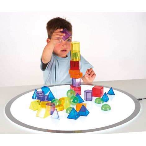 Tickit Set 36 Corpuri Geometrice Translucide - imagine 7