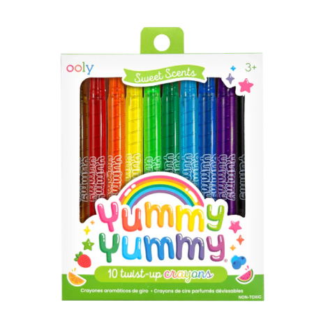 Creioane Ooly Yummy Parfumate Twist - Set 10 Buc