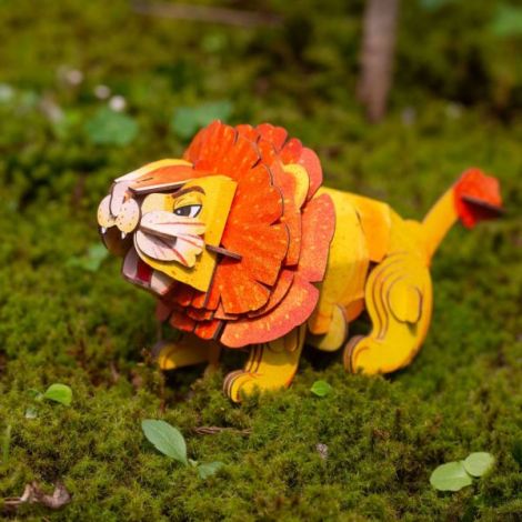 Puzzle 3D Leu cu Sunete Mieredu | 58 Piese - imagine 8